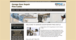 Desktop Screenshot of garagedoorrepairpinecastle.com