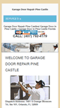 Mobile Screenshot of garagedoorrepairpinecastle.com